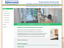 Tablet Screenshot of krankengymnastik-weinheim.de